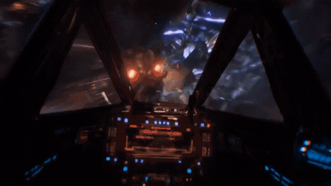 五机大战母舰 GIF