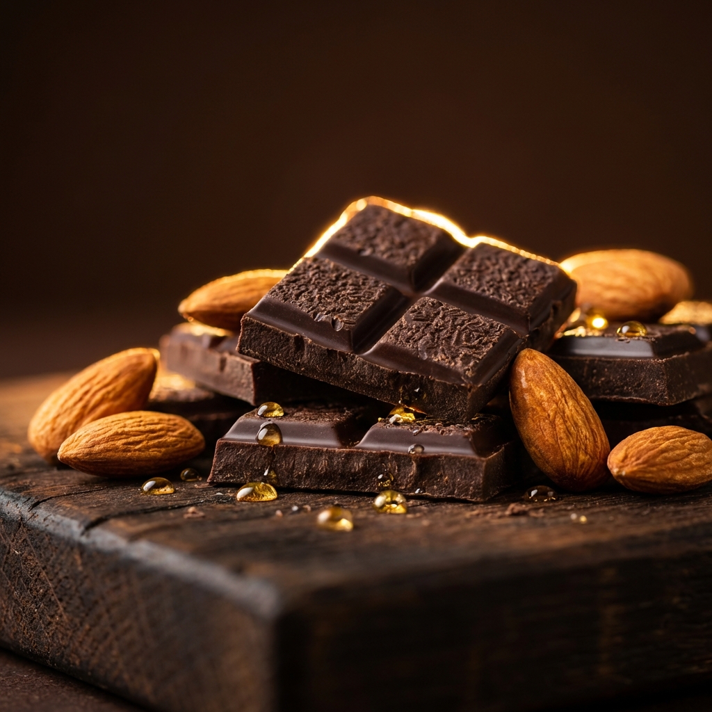 Chocolat noir & amandes - Flavono&iuml;des